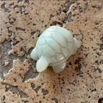 Artisan Jade Green Carved Genuine Stone Pendant Charm Figurine Large Photo 1