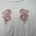 Garage  White T-Shirt with Red Dragon Design Photo 1