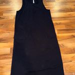 Lululemon  Black Dress Sleeveless Midi Length Adjustable Drawstring Size 10 Photo 0