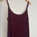 Universal Standard  Ribbed Cami Dress Burgundy Midi Modal Minimalist Indie Acai Photo 1