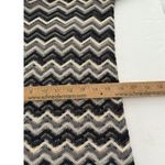 Z Supply Dress Womens Small Black Cream Chevron Fringe Boho Festival Tunic Photo 8