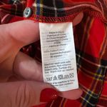 J.Crew Flannel Red Plaid Ruffle Top Photo 3