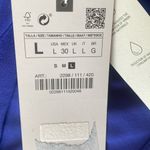 ZARA  Women's Blue Sleeveless Dress Size L Photo 4