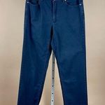 Liz Claiborne Womens 10 Ridged Vintage Straight Leg Navy Blue Jeans 90's Y2K Photo 0