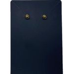 New fall earrings brown red crochet button stud earrings retro style earrings Photo 3