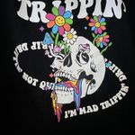 Brooklyn Cloth Psychedelic Trippin Pullover Hoodie Mushrooms Skull Rainbow Large Photo 5