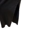 Calvin Klein  Black Knit Rib Short Sleeve Ballet Polo Sweater Midi Dress Medium Photo 6