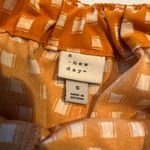 A New Day Women's High Waist Orange Checkered Shorts Photo 2