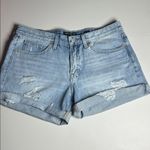  Shorts Women's Size 8 Lucky Brand Ripped Denim Boyfriend Shorts Photo 7