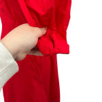 Derek Lam 10‎ Crosby Poplin Off Shoulder Cold Shoulder Mini Dress Red Size 4 Photo 6