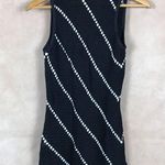 INC Black/White Crochet Knit Sleeveless Top NWOT Small Black Photo 5