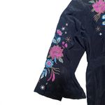 Johnny Was New  Workshop | Cordella Boho Tie Dress – Black Silk | Size M Photo 1