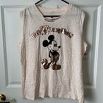 Disneyland Mickey Mouse Rose Gold Cutout Tank Top Size XL Photo 0