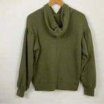 Madewell Pleat Sleeve Shrunken Hoodie Sweatshirt Size Small Photo 2