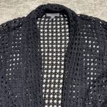 Jessica London XL 14/16 black cardigan swim cover sweater wide knit 3/4 sleeve  Photo 1