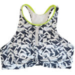 Gossip  Black Print Sports Bra with Green Trim NWT Size Medium Racerback Bra Photo 0