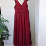 AW Gwyneth Bridesmaid Prom Formal Special Occasion Wedding Guest Dress, 16, Red Photo 2