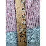 Vtg 90s LL Bean L Pink Lambs Wool Blend Cable Knit Sweater Pullover Size L Photo 5