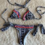 Roxy  Bikini Set Navy Floral Photo 0