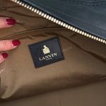 Lanvin JL Black Leather East West Bowling Bag Purse Photo 6