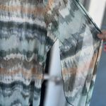 Try! This Try ! This Women’s S/M Tie-Dyed Batwing Sleeved Open Front Lightweight Kimono Photo 5