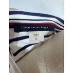 Tommy Hilfiger White Navy Striped Chambray Pocket T-Shirt Dress Size Medium Photo 7