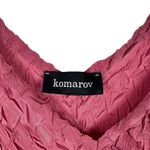 Komarov Sz XS/S Women's Mauve Pink Vneck Pleated Skirt Sleeveless Maxi Dress Photo 4