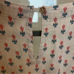 Global Desi Boho Vneck floral print jumpsuit, wide leg, sleeveless, sz XS Pink Photo 3