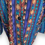 Vintage Kensington Square Blazer Jacket Multicolor Southwestern Geometric Print Blue Size XXL Photo 2
