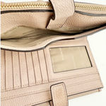 Michael Kors BeigeBlush Double Zip Leather Wallet with Wristlet Strap Photo 8