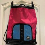 Crocs Drawstring Backpack Bag Pink and Blue Photo 0