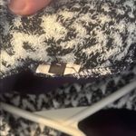 Gray and Navy Blue Long Sleeve Cowl Neck Sweater Dress Photo 5