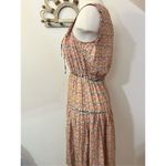 Current Air  Floral Contrast Lace Up Midis Dress XS Photo 2