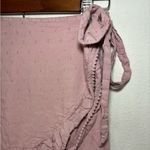 Sim & Sam XS Light Pink Dusty‎ Rose Mini Ruffle Wrap Skirt Tiered Photo 1
