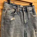 Pistola  28/6 High Rise Cassie Distressed Raw Edge Hem Hemp Cotton Blend Jeans Photo 4