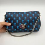 Coach  Mini Ruby Crossbody Bag Badlands Floral Midnight Navy Blue Clutch Wristlet Photo 1