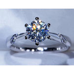 Boutique NEW 1Ct Simulated‎ Diamond 14k White Gold-Plated S925 Engagement Ring, Size 8 Photo 15