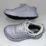 Hoka  One One Bondi SR Womens 9.5D Wide White Leather  Shoes Sneakers Photo 3