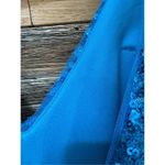 Morgan & Co New Chloé Sequined Gown Dress Sz 7 fit r sz Medium Blue Photo 11