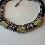 Lia Sophia  green and navy statement necklace Photo 2