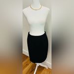 Eileen Fisher Black Pencil Skirt Slim Fit Knee Length Stretch women Small Photo 2