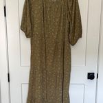 Polagram  Olive Floral Maxi Dress Photo 0