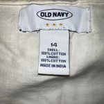 Old Navy Womens A Line Skirt Tie Waist Rose Floral Print Tan White Size 14 Photo 5