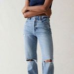 PacSun NWOT Eco Light Indigo Ripped Dad Jeans size 25 Photo 3
