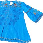 Johnny Was extremely heavily embroidered bell sleeved Maverick blouse NWT RARE Photo 3