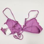 l*space L* Jean Bikini Top in Rosebud Pink/Purple Floral Size Small NWT Photo 3