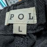 POL Wide Leg Black Jeans Womens Large Distressed High Waisted Denim Edgy Casual Photo 4