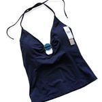 Amoressa Miracle Swimsuit Navy Tankini Top Blue Size 8 Photo 0