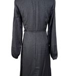 Banana Republic NWT Black Leopard Print Wrap Dress sz 2 Photo 2