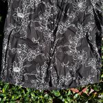 Sag Harbor  black and white floral Button Down Blouse Photo 3